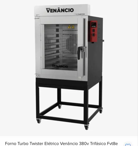 Forno elétrico twister Venâncio 380v trifásico fvt8e