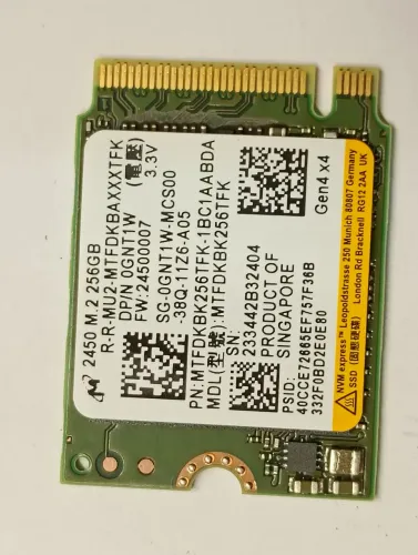 Nvme 256gb S/novo 11 dia uso Só Venda
