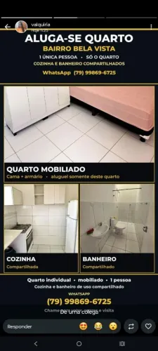 Alugo dormitório