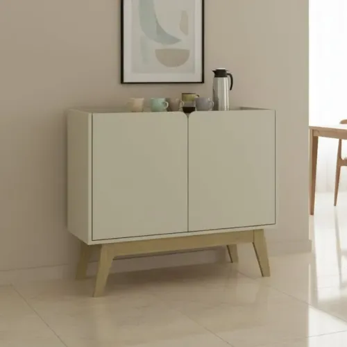 Aparador com 2 Portas/Pés Inclinados, R$ 725,29!