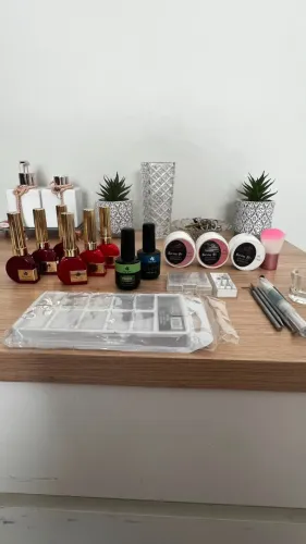 Kit Completo para Alongamento de Unhas em Gel - Pronto para Trabalhar