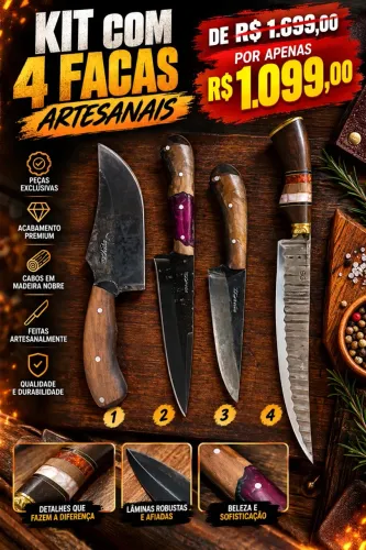 Facas artesanais