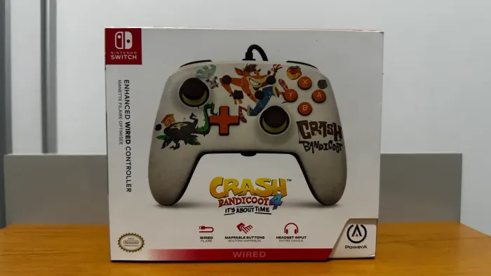 Controle Nintendo Switch com Fio Powera Crash Bandicoot 4