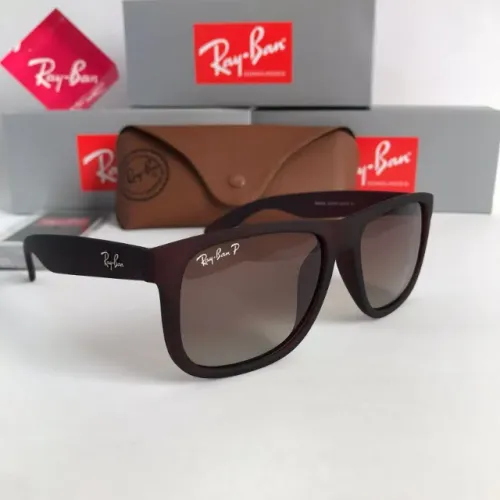 óculos de sol ray ban justin marrom lentes polarizadas