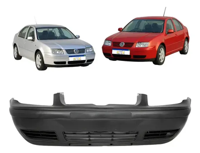Parachoque Dianteiro Bora 2000 2001 A 2007 Preto Liso Novo