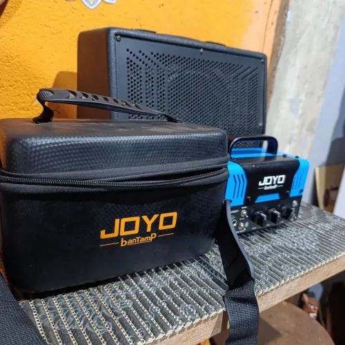 Kit cabeçote joyo Bantamp BLUE Jay + Gabinete  original com case 