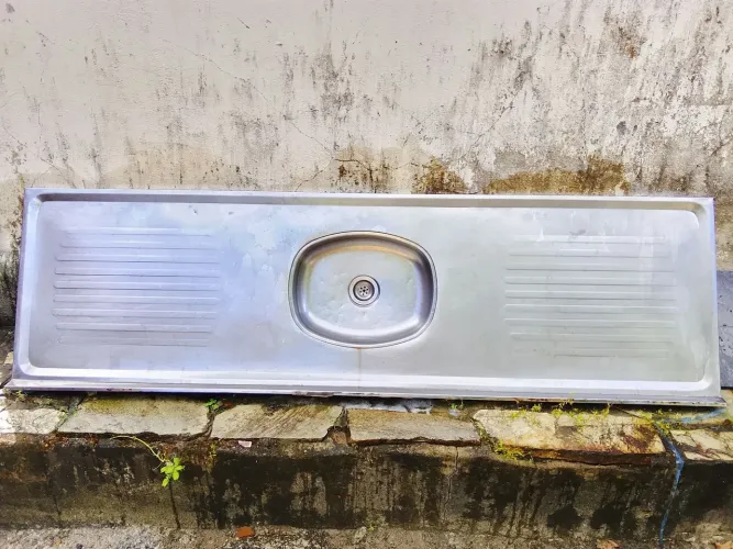 Pia aço inox 2 metros