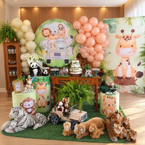 Decoração Safári para chá de bebê