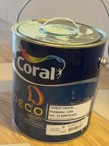 Lara tinta coral 3,2l cor verde toque casual toque acetinado 