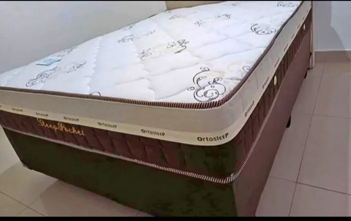 Cama casal molas ensacadas promoção 890 a vista