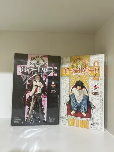 Death Note Mangá versão antiga da JBC Vols 1 e 2
