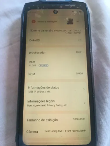  Celular Blackview 9300 + carregador 