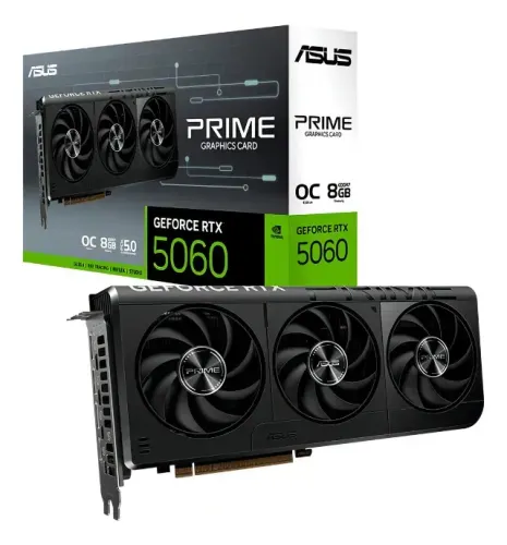 Placa De Video Asus Geforce Rtx 5060 Prime Oc Edition, 8gb
