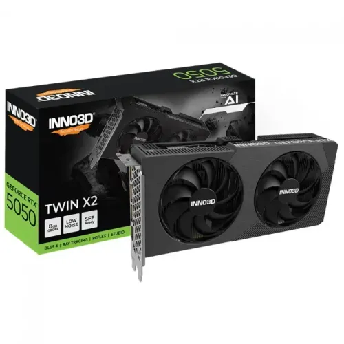 (NOVA) Placa de Vídeo Inno3D NVIDIA GeForce RTX 5050 Twin X2 8GB GDDR6 DLSS