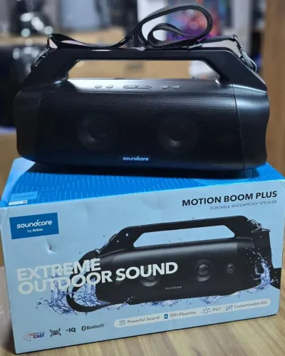 LACRADA Caixa Som Bluetooth Anker Motion Boom Plus 80w, IPX7