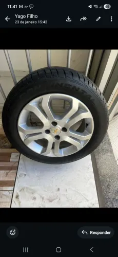 Roda original GM Vectra Aro 16.Pneus novos 205/55/16