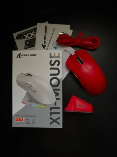 Mouse Attack Shark X11 - RED (Fazemos entregas!)