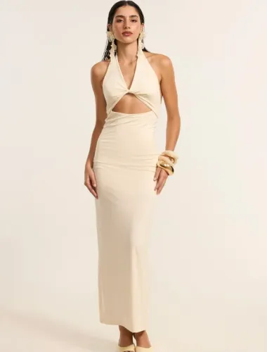 Vestido Midi em Jersey
