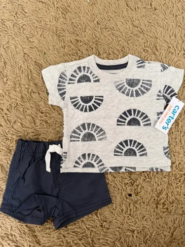 Conjunto short e blusa Carter?s Recém Nascido