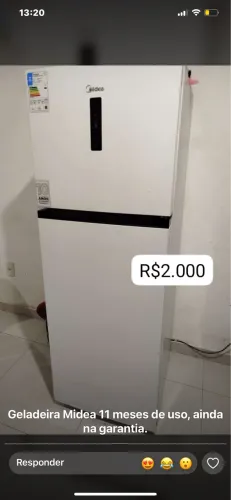 Geladeira Midea nova