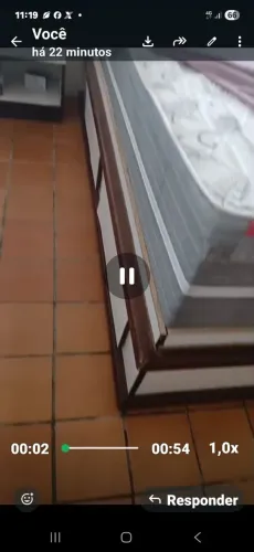 VENDO CAMA DE CASAL DE MADEIRA