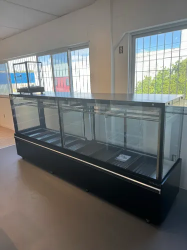 EXPOSITOR ACOUGUE VANGUARD TOP 3,00 METROS - GANCHEIRA VIDRO AQUECIDO Novo 