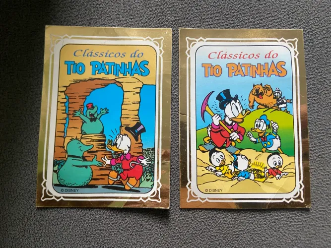 Coleção Clássicos do Tio Patinhas (figurinhas disney,colecionador,vintage,retrô)!