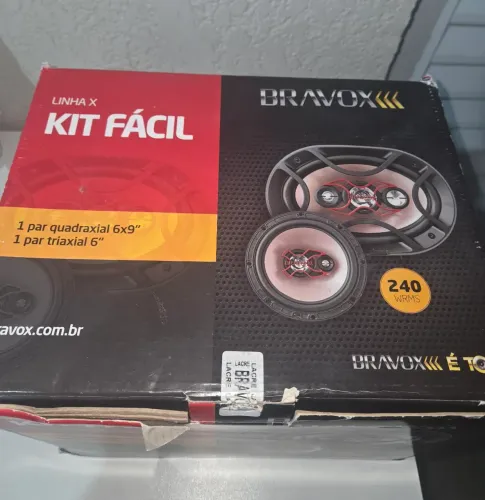 Kit Fácil Alto Falante 6X9" E 6" 240W RMS Bravox Linha X