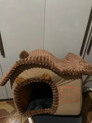 Casa Pet Tamanho G em Tecido Aconchegante - Nova, Nunca Usada 