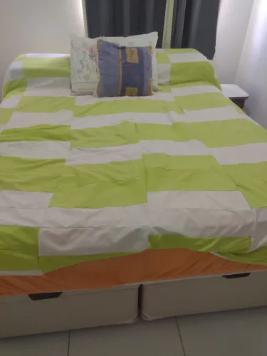 CAMA CASAL BAÚ BOX C COLCHAO KING