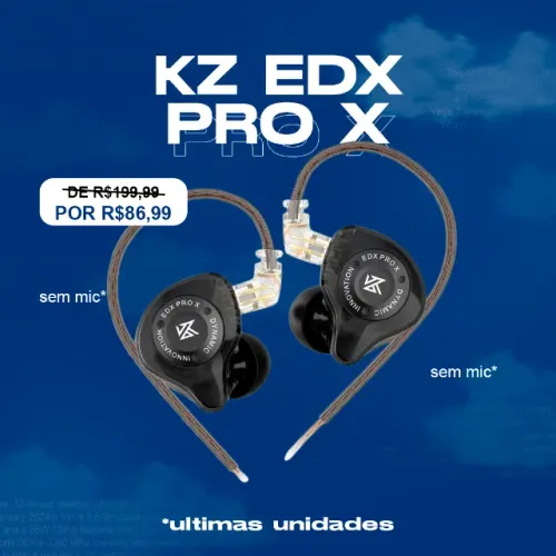 Fone intra-auricular KZ EDX Pro X