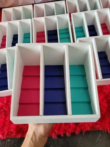12 bandejas de MDF multiuso