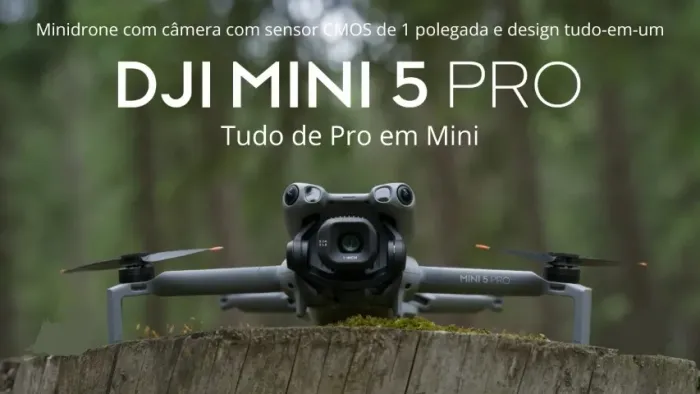 Drone Dji Mini 5 Pro Fly More Combo Plus Com tela Lacrado Trocas