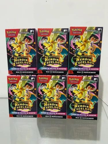 POKEMON HEROIS EXCELSOS KIT 4 MINI BB LACRADAS ORIGINAIS ENVIO RAPIDO OPORTUNIDADE NOVO