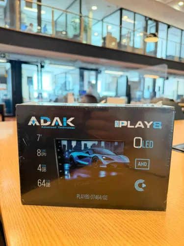 Central Multimídia Adak T-Play 8S-7464/G2 Universal - 7" QLED - 4GB RAM - 64GB - USB