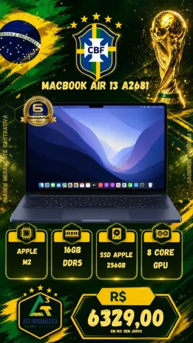 MacBook Air meia noite M2