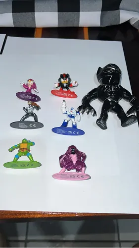 Lote 7 Bonecos Jada Toys Metal Die-Cast - Pantera Grande + 6 Minis RAROS importados USA