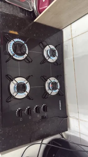 Coktop 4 bocas com balcão 