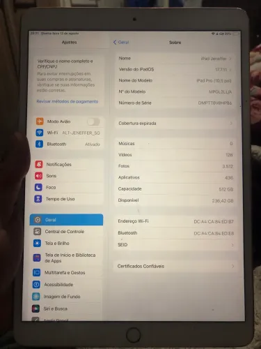 iPad Pro rose 512 GB