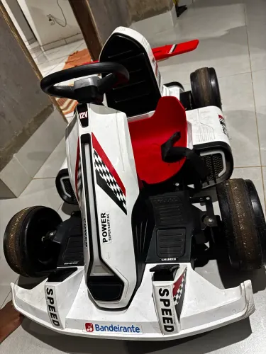 CARRINHO KART ELÉTRICO BANDEIRANTE 12v