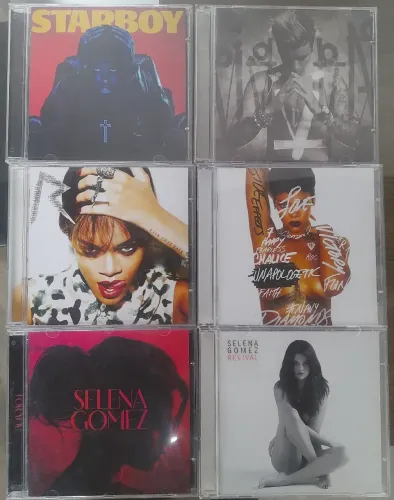 Cds Rihanna,Justin Bieber,The Weeknd e selena gomez 