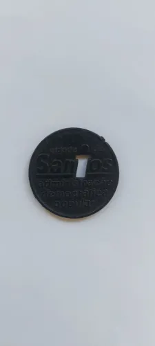 Ficha de ÔNIBUS DE SANTO/SP-1989/1996.PRETA(COR RARA)Governo TELMAdeSouza/Capistrano-PT.