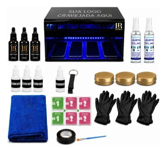 Kit Máquina De Blindagem Celular Lr Imports Para Assistência