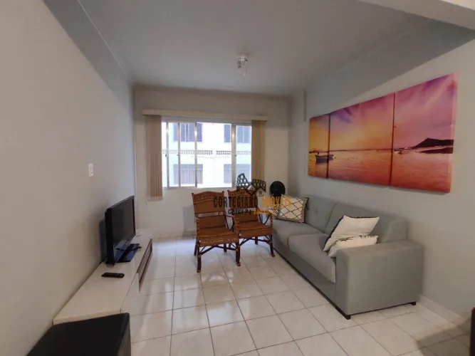 Frente à Praia - Apartamento com 1 dormitório à venda, Gonzaga, Santos!