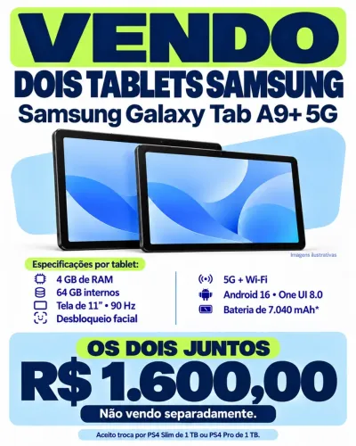 VENDO OU TROCO TABLET SAMSUNG