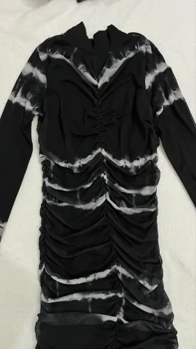 vestido john john franzido estampado