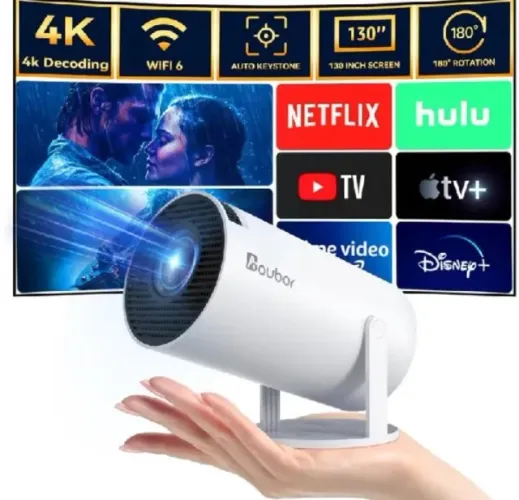 Projetor HY300 Original Smart Android 11 4K Wi-Fi Bluetooth