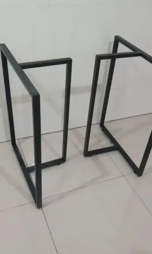 Pé de Mesa Industrial em Aço - Kit com 2 Peças