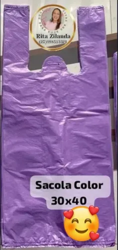 Sacola color 30x40 com 10uni
