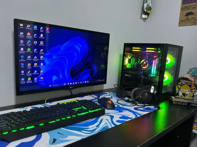 PC Gamer Ryzen 5 5600X + RX 580 8GB | 32GB RAM | SSD 687GB